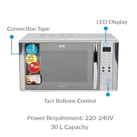 Buy Ifb L Convection Microwave Oven Sc Metallic Silver On