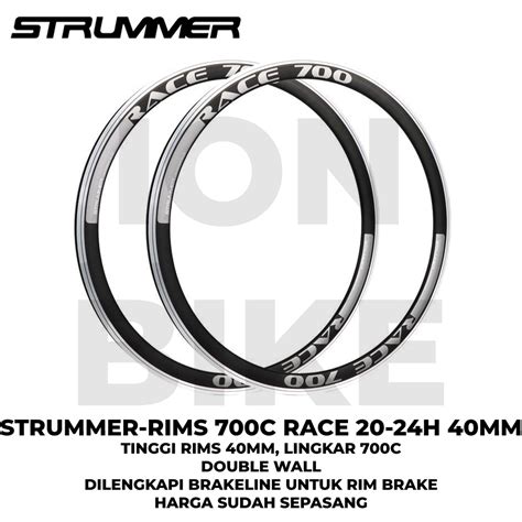 Jual Velg Strummer Race C Hole Mm Brakeline Cnc Rim Rims