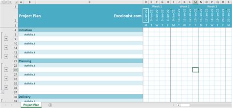 Project Checklist Template Excel