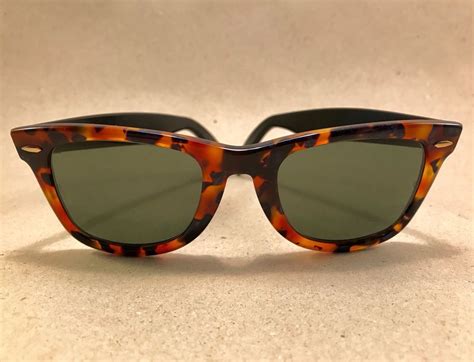 Vintage Ray Ban Wayfarer Limited Purple Tortoise W1213 Bandl Bausch Lomb Brille Sonnenbrille