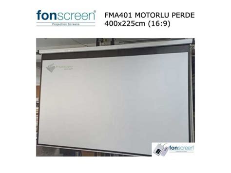 Fonscreen FMA401 MOTORLU 400x225cm PROJEKSİYON PERDESİ