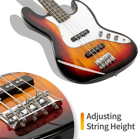 Buy Ktaxon Electric Bass Guitar With 20watt Amplifier 4 String Right Handed Jazz Bass Kit For