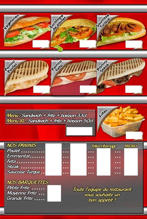 Menu at Kebab du battant chez emen fast food Besançon