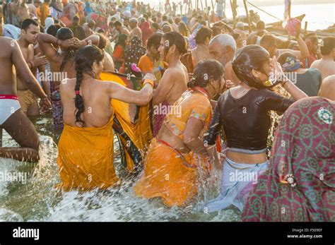 Kumbh Mela Women Bathing Pictures