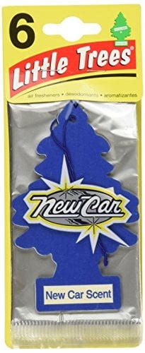 6 Pack Car Freshner 10189 Little Trees Air Freshener New Car Scent Single Tree Per Package