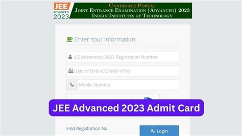 Jee Advanced Admit Card Releases At Jeeadv Ac In Get Jee Advanced