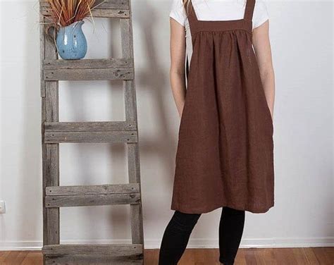 Questo Articolo Non Disponibile Etsy Linen Apron Dress Apron