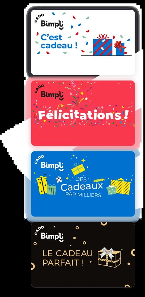 Pr Sentation Imagen Carte Cadeau Bimpli Ou Les Utiliser Fr