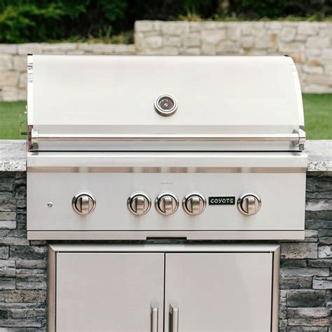 Coyote S Series 36 Inch 4 Burner Built In Natural Gas Grill With Rapidsear Infrared Burner And