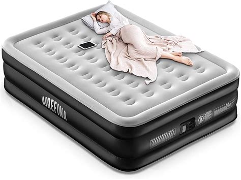 Airefina Queen Size Inflatable Air Mattress With Electric Pump Self