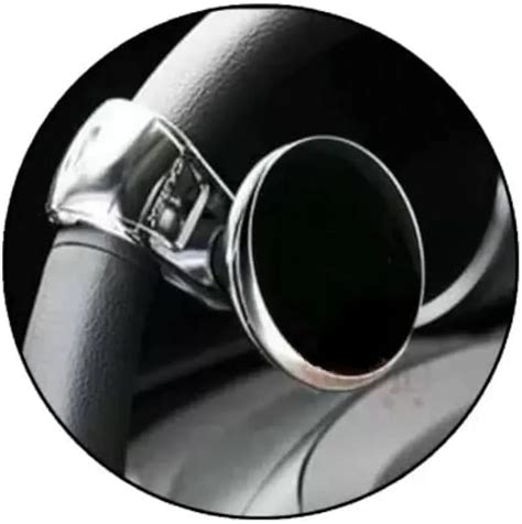 Car Steering Black Knob Wheel Spinner Knob 360 Rotation Booster For