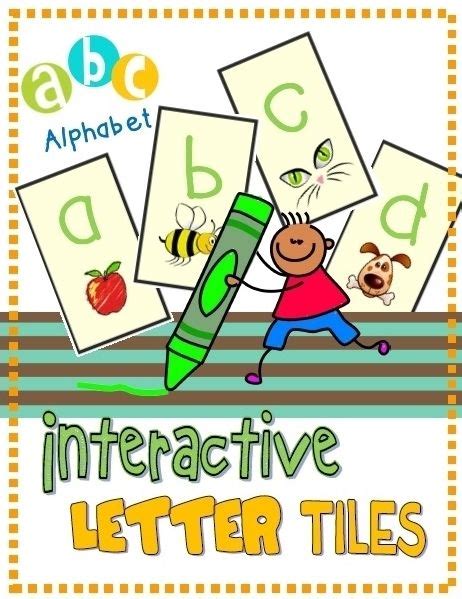 Alphabet: Interactive Letter Tiles (A-Z) | Word work activities, Word work kindergarten, Kids ...