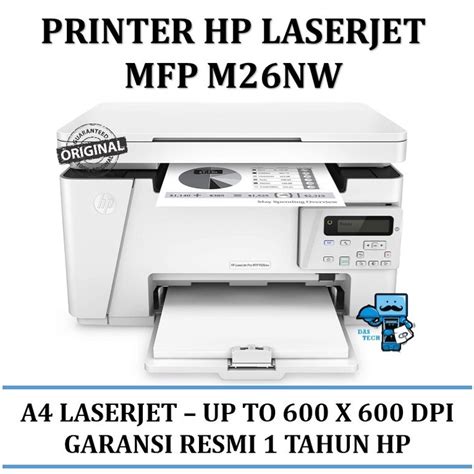 Jual Printer HP Laserjet MFP M26NW Garansi Resmi Shopee Indonesia