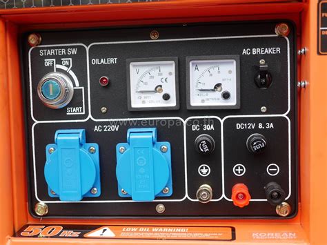 DAEWOO DDAE6000XE เครื่องปั่นไฟดีเซล 5.5 kW. 10 แรงม้า (จ่ายไฟ 220V ...