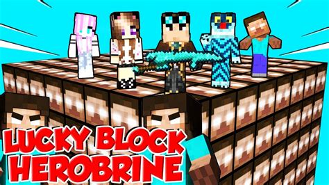 Lucky Block Giganti Di Herobrine Su Minecraft Youtube