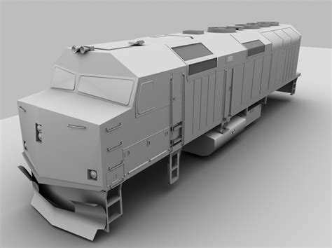 Amtrak F40ph Locomotive 3d Model Rcomputergraphics