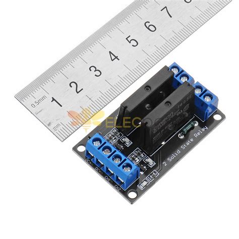 2 Channel DC 24V Relay Module Solid State High And Low Level Trigger