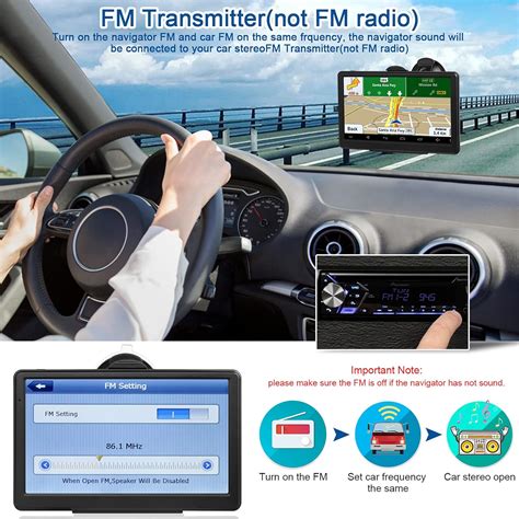 GPS Voiture Écran Tactile de Voiture 7 Pouces 8G 256M Navigation avec