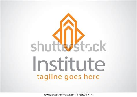 Institute Logo Template Design Stock Vector (Royalty Free) 676627714