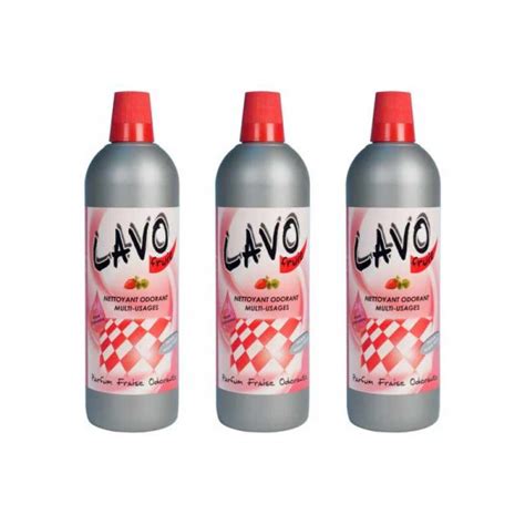 Lot De Bidons De Nettoyant Odorant Multi Usages Fraise L Lavo