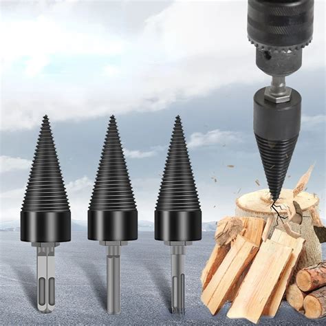 32 42mm Wood Drill Bit Twist Firewood Splitting Drill Bit Wood Splitter