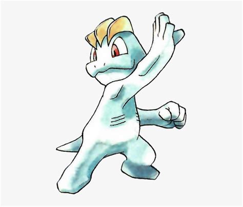 Machop Pokemon Red And Blue Official Art Imagens Do Machoke Pokemon