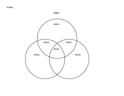 Venn Diagram Printable Pdf