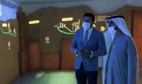 Cheikh Mohammed Bin Rashid Al Maktoum Visite Le Pavillon Du Maroc Le