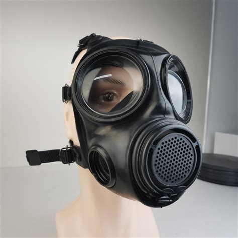 Cbrn Biological Chemical Full Face Gas Mask Replaceable Canister