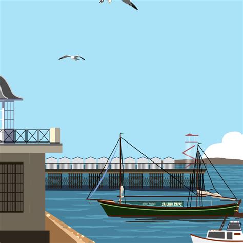 Herne Bay Seafront Pier and Bandstand Kent. Travel Style - Etsy UK