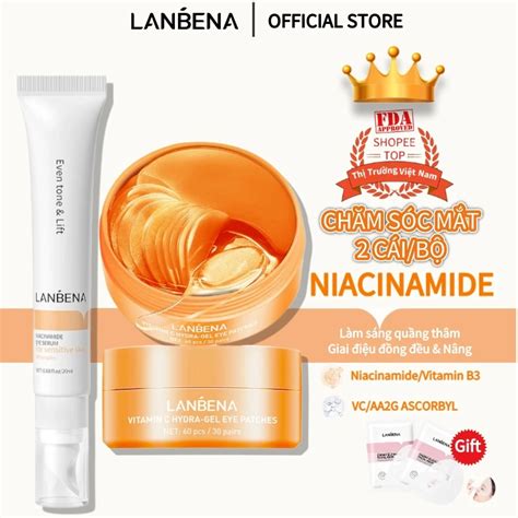 Lanbena Vitamina C M Scara Para Os Olhos Soro De Cido Hialur Nico