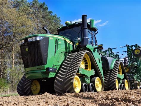 John Deere Rx Track Drive Tractor Ready To Cultivate A Field