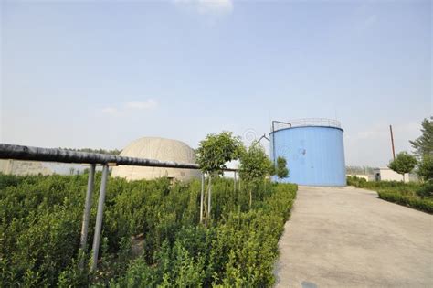 Biogas Engineering Plant Stock Image Image Of Biomass 42768251