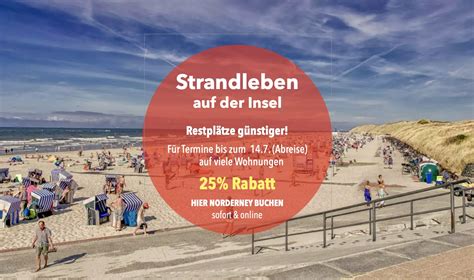 Sommeranfang Rabatt Norderney Nordsee Magazin