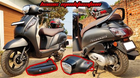 Basic Modified SUZUKI ACCESS 125 BS6 Dark Night Edition All Parts