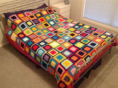 My Crazy Granny Square Quilt