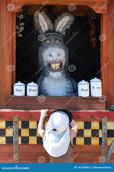 Donkey From Shrek In Universal Studios Editorial Image Image Of