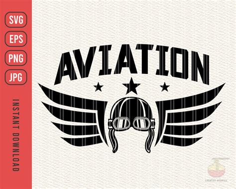 Aviation Svg Aviation Pilot Wings Svg Pilot Stripes Svg Etsy