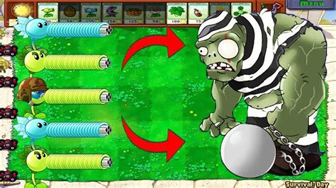 Plants Vs Zombies Battlez Repeater Fire Snow Pea Ice Gatling Pea Vs