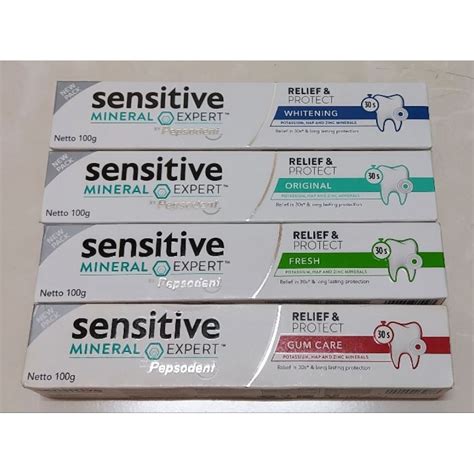 Jual Pepsodent Sensitive Mineral Expert Original Whitening Fresh Gum