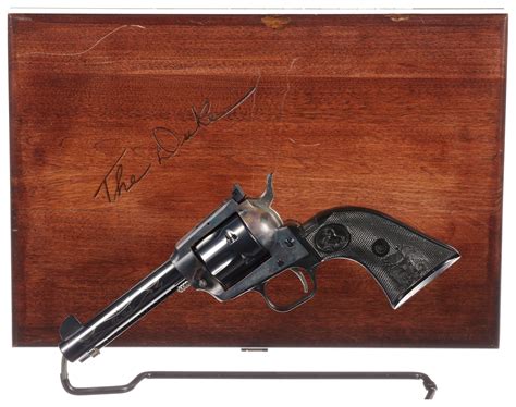 Cased Colt New Frontier John Wayne Commemorative Revolver Rock Island Auction