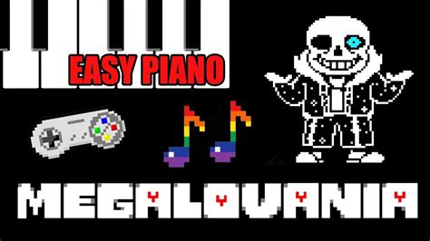 How To Play Undertale Ost Megalovania Easy Piano Tutorial Youtube