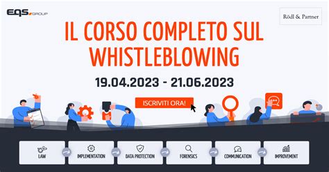 Eqs Il Corso Completo Sul Whistleblowing