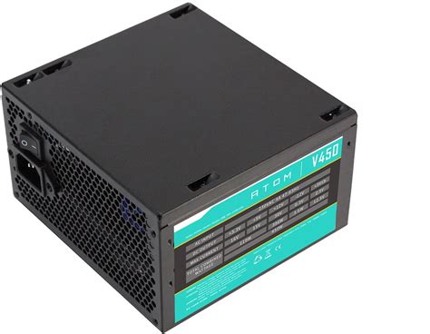 Antec Atom V450 450W Non Modular Black Desktop Power Supply Wootware