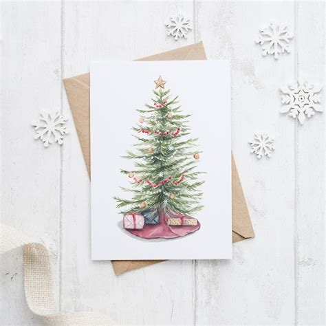 Hand Painted Christmas Cards Etsy