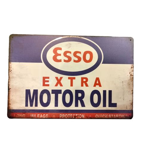 Esso Extra Motor Oil Sign Esso Signs Motor Oil Signs