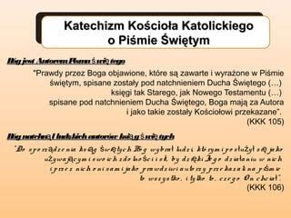 Biblia księgą życia i prawdy PPT