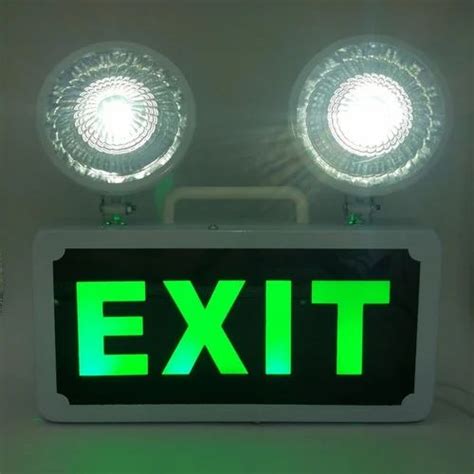 Rectangular 2D Board LED Exit Signage Board Thickness 20 Mm At Rs