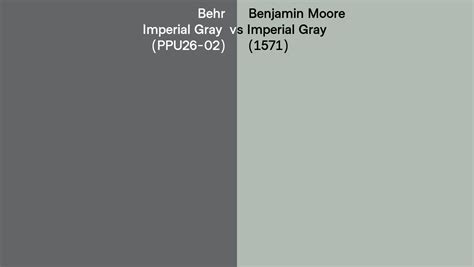 Behr Imperial Gray PPU26 02 Vs Benjamin Moore Imperial Gray 1571