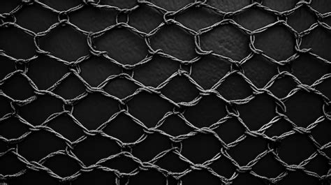 Premium AI Image | Black metal wire mesh closeup pattern